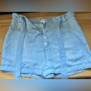 Cloth & Stone High Waist Blue Shorts